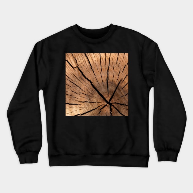 rustic wood log style Crewneck Sweatshirt by JENNEFTRUST